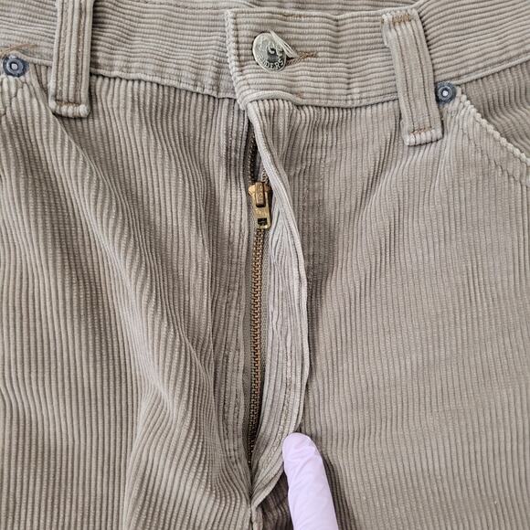 Vintage 70s LEE Riders Corduroy Pants 28x31 Faded TALON Zip - Picture 6 of 16